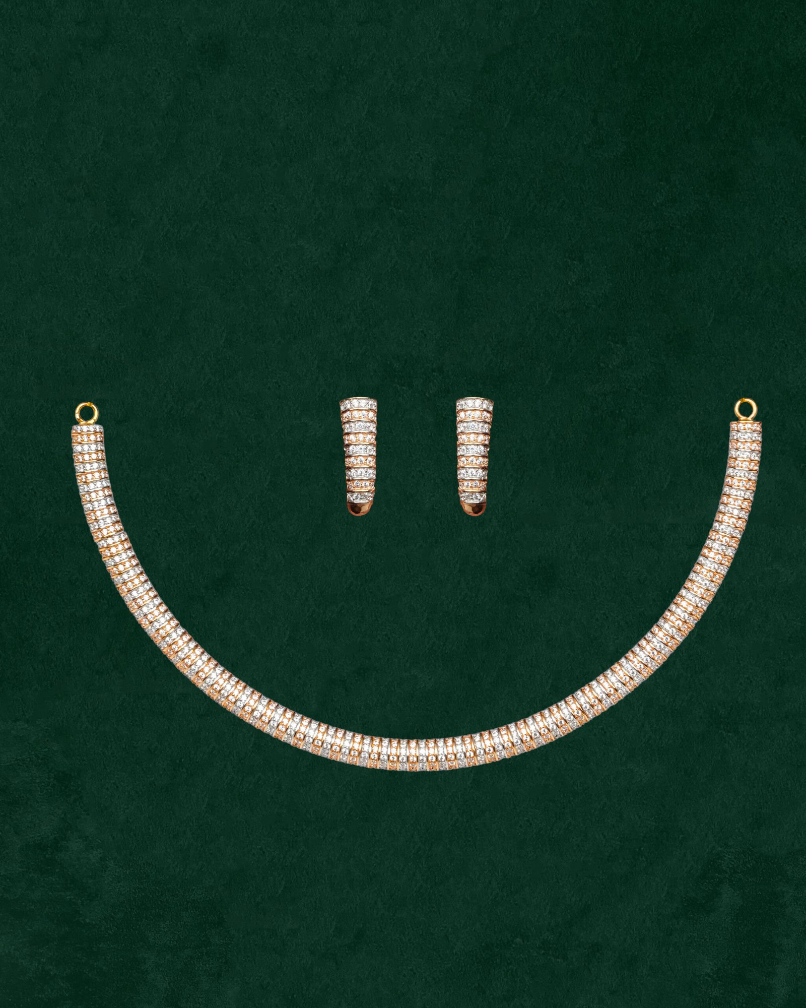 Rose Gold Necklace Set